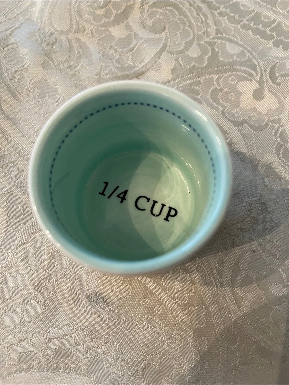 Anthropologie Floral Ceramic Remi Measuring Cups Set of 4 EUC